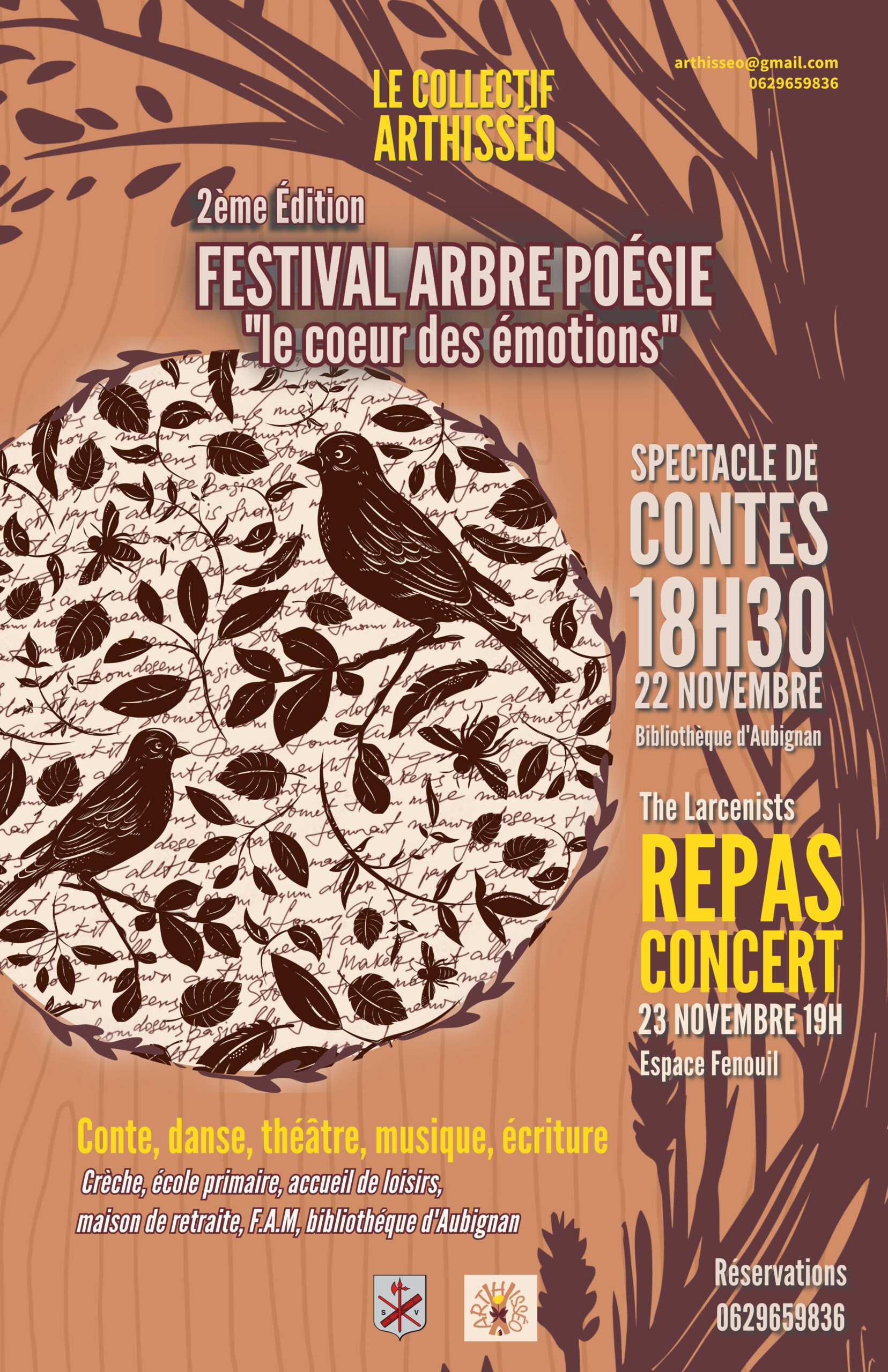 Affiche du festival Arbre - Poésie